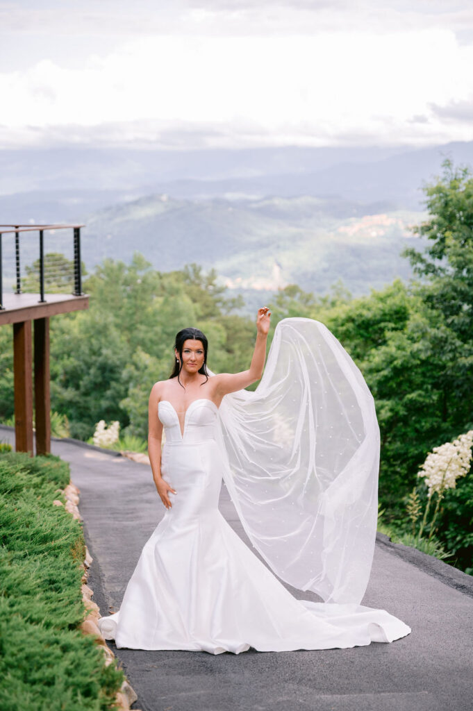 Experience a breathtaking mountaintop wedding at The Trillium in Sevierville, TN. Tennessee mountain wedding photographer