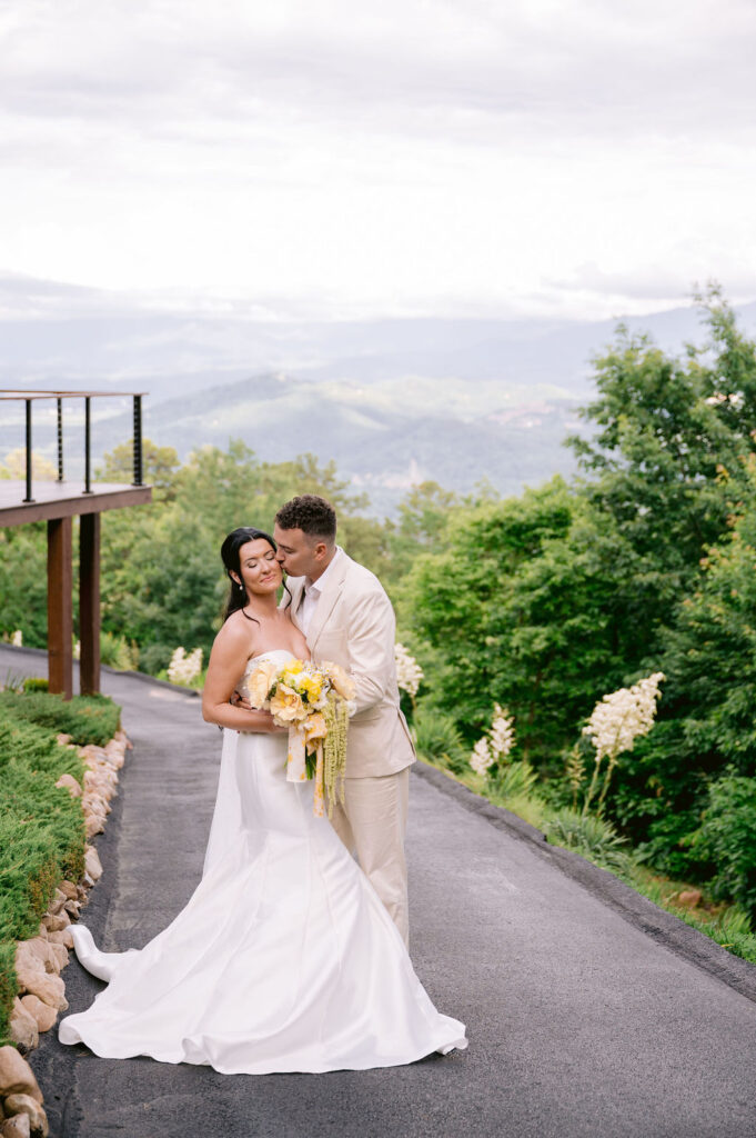 Experience a breathtaking mountaintop wedding at The Trillium in Sevierville, TN. Tennessee mountain wedding photographer
